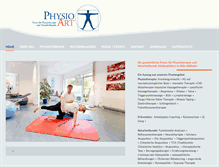 Tablet Screenshot of physioart-koeln.de